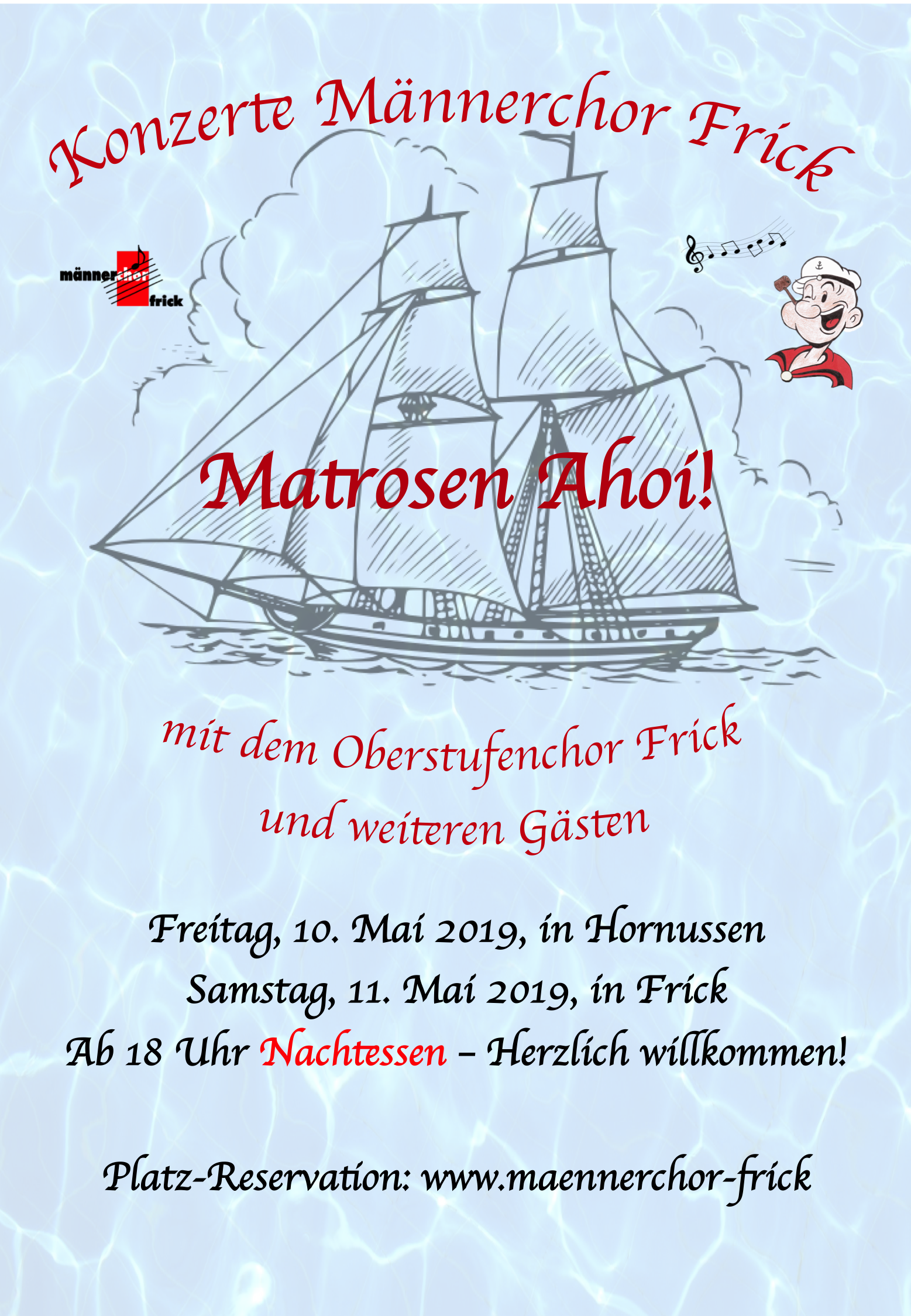 männerchor Frick Konzert Matrosen Ahoi PM20190414